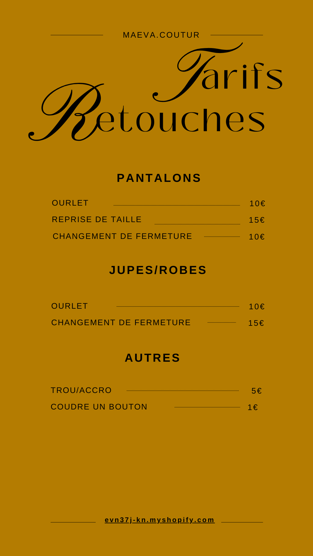 Service retouche